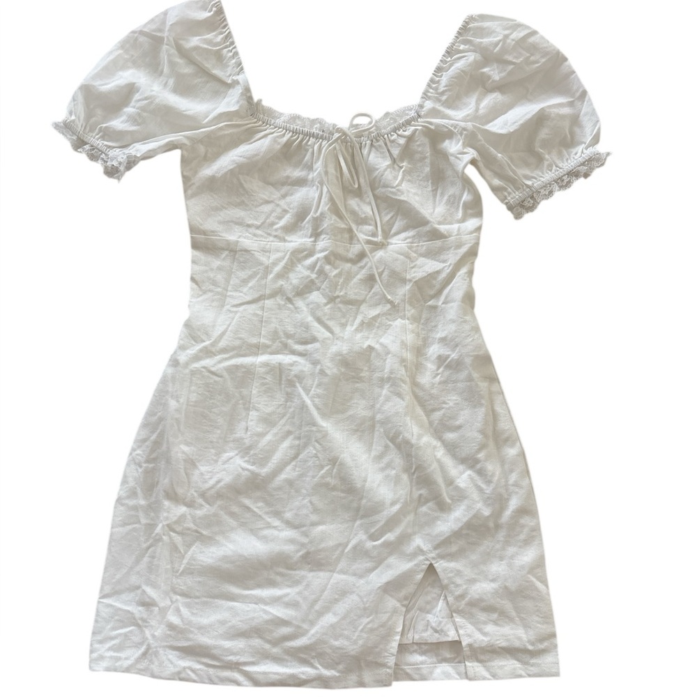 Princess Polly Ivory Lace-Trimmed Dress sz 6
